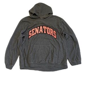 Vintage Ottawa Senators NHL Grey Hoodie - Official Licensed Product - Size L
